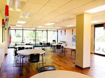Community room with tv